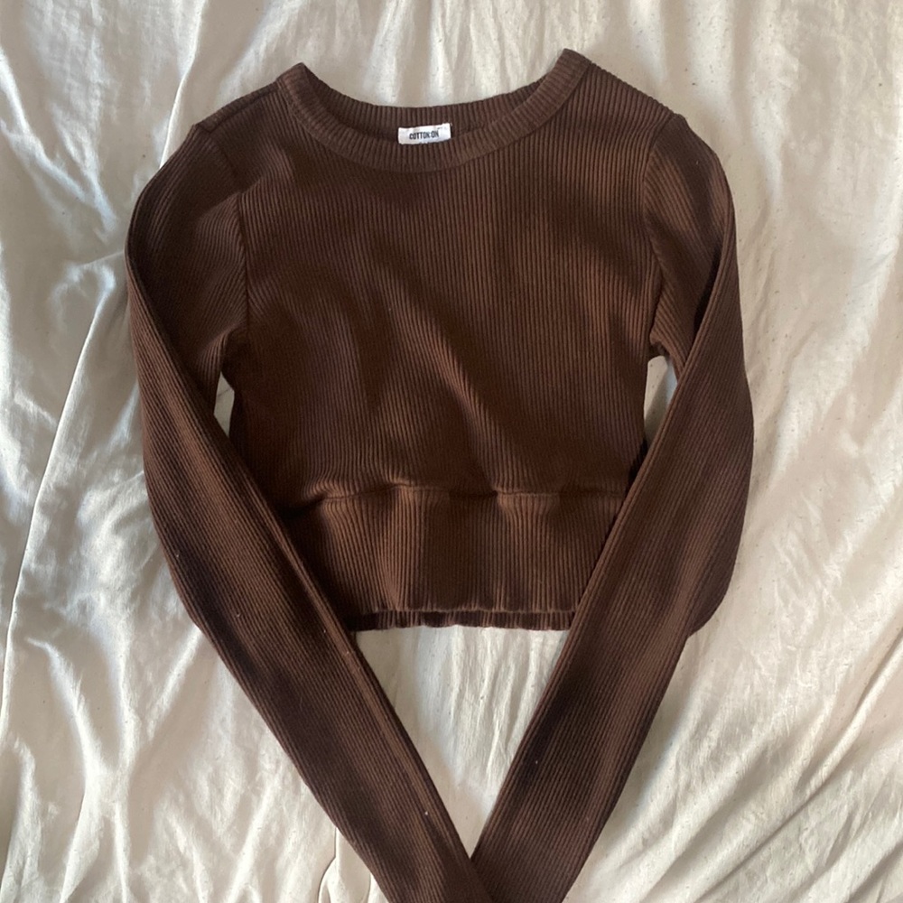 Cotton on brown long sleeve